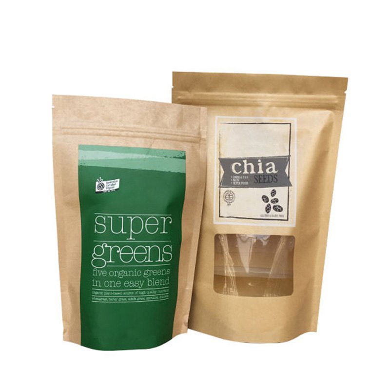 Jamo Solutions Biodegradable Stand Up Sealable Pouches – Grip Seal, 110x185mm, Bio Materials