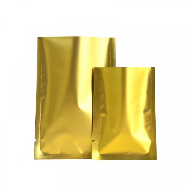 Colorful Aluminum Coating 3 Side Seal Pouch With Zipper