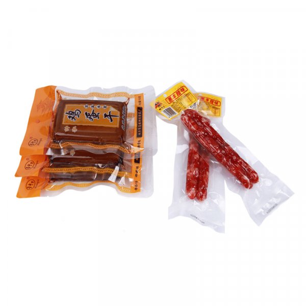  Custom printed meat dry food 3 sides seal frozen food grade nylon plastic packaging vacuum bags
