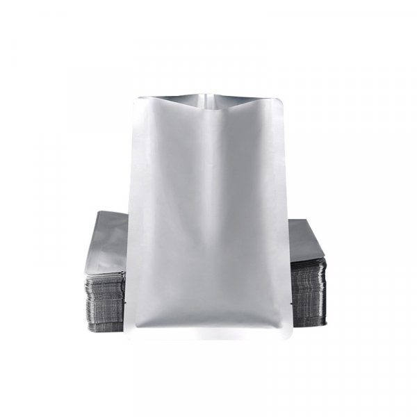  Long Term Food Storage Mylar Packaging Heat Sealing Silver 3 Side Seal Pure Aluminum Foil Bags
