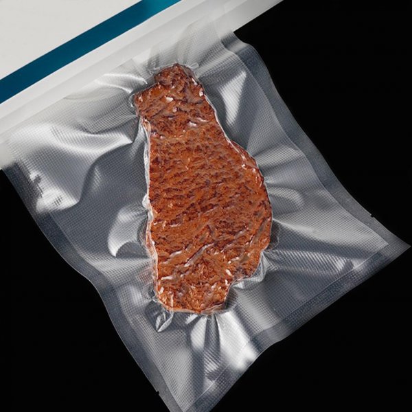 Custom printed meat dry food 3 sides seal frozen food grade nylon plastic packaging vacuum bags