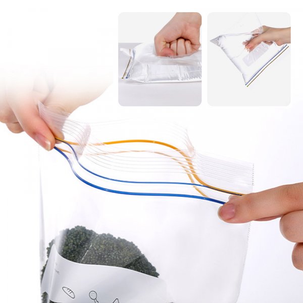 Double Zipper Food Storage Freezer Bags